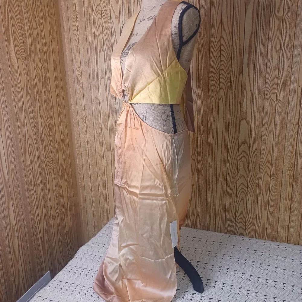 silk maison belly dress - Picture 3 of 6